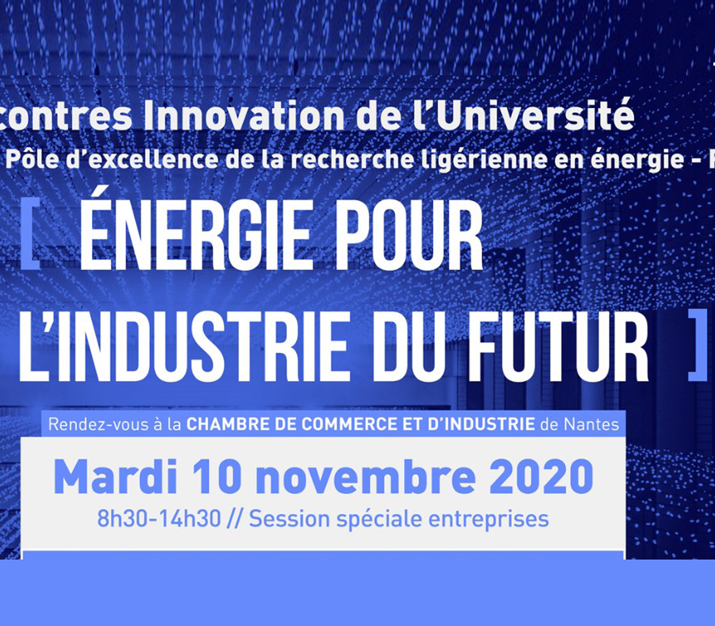 Rencontres Innovation « Energie pour l’industrie du futur »